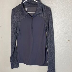 Under Armour Women's Charcoal Patterned Long Sleeve Tee